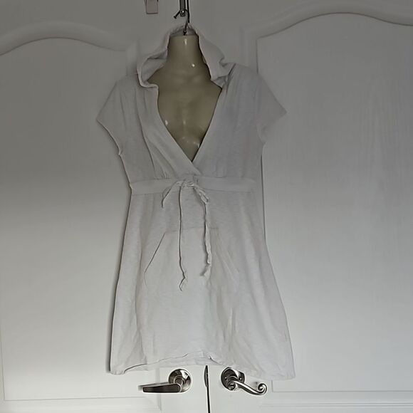 Tommy Hilfiger Women's Swim Cover-Up Mini Dress With Hoodie Small White - Picture 2 of 12